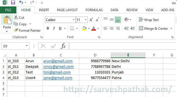 change import order of csv to mysql sequel pro